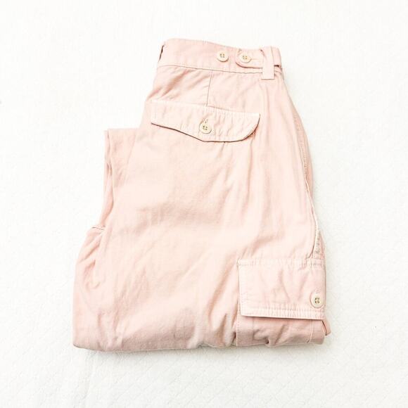 Madewell Pink Cargo Carpenter Utility Straight Leg Denim Jean Pants Size 23 P - Picture 1 of 7